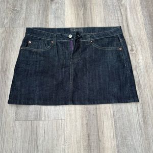 Bitten Denim Skirt
